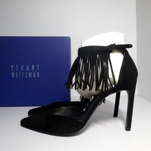 STUART WEITZMAN Black Suede Pump